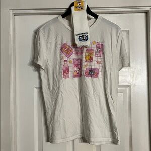 Hello Kitty & Friends T-Shirt & One Pair of Doraemon Socks